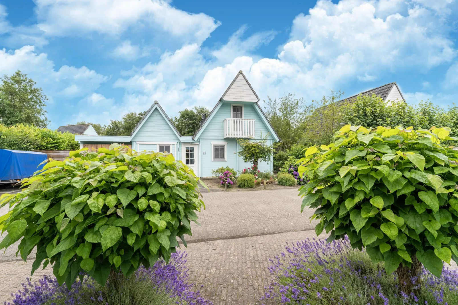Casa Azul Finse stijl vakantiewoning 6pax aan het Zuidlaardermeer-Gardens summer