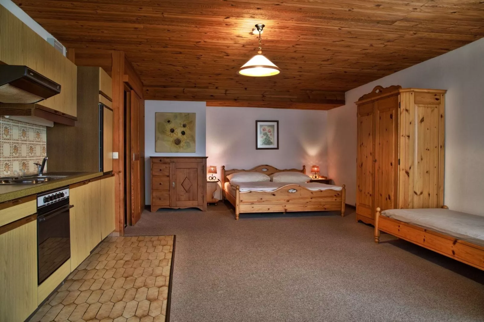 Grafhube Appartements - Studio-Living room