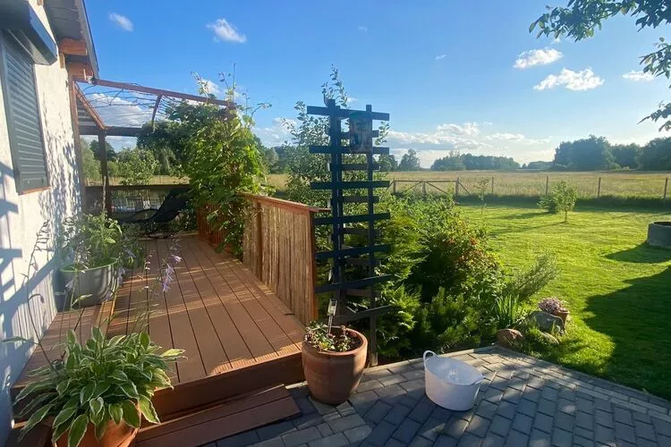 Dom wakacyjny w Stepniczce z sauną i jacuzzi-Balcon-terrasse