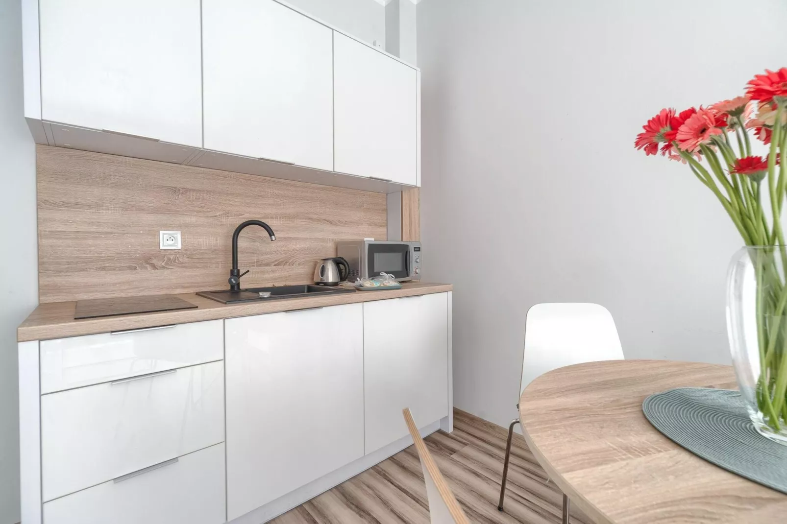 Apartament 4-osobowy Grunwaldzka 12A-13 Pobierowo-Kitchen