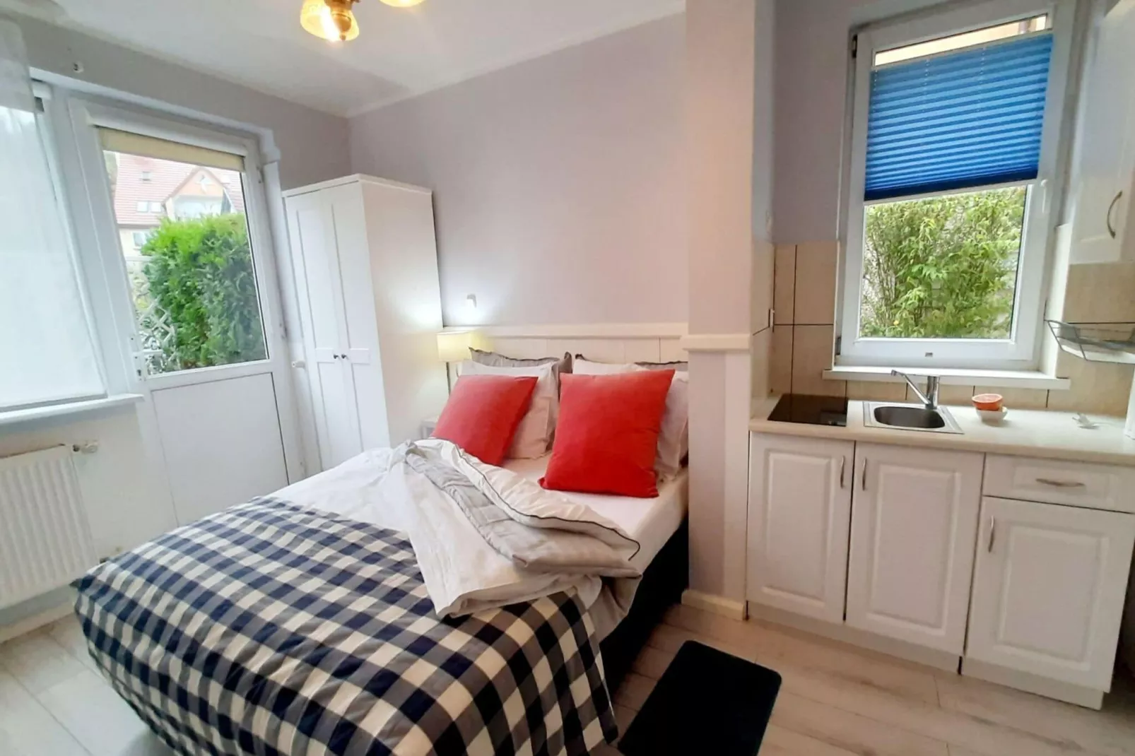 Studio 2-osobowe parter-Schlafzimmer