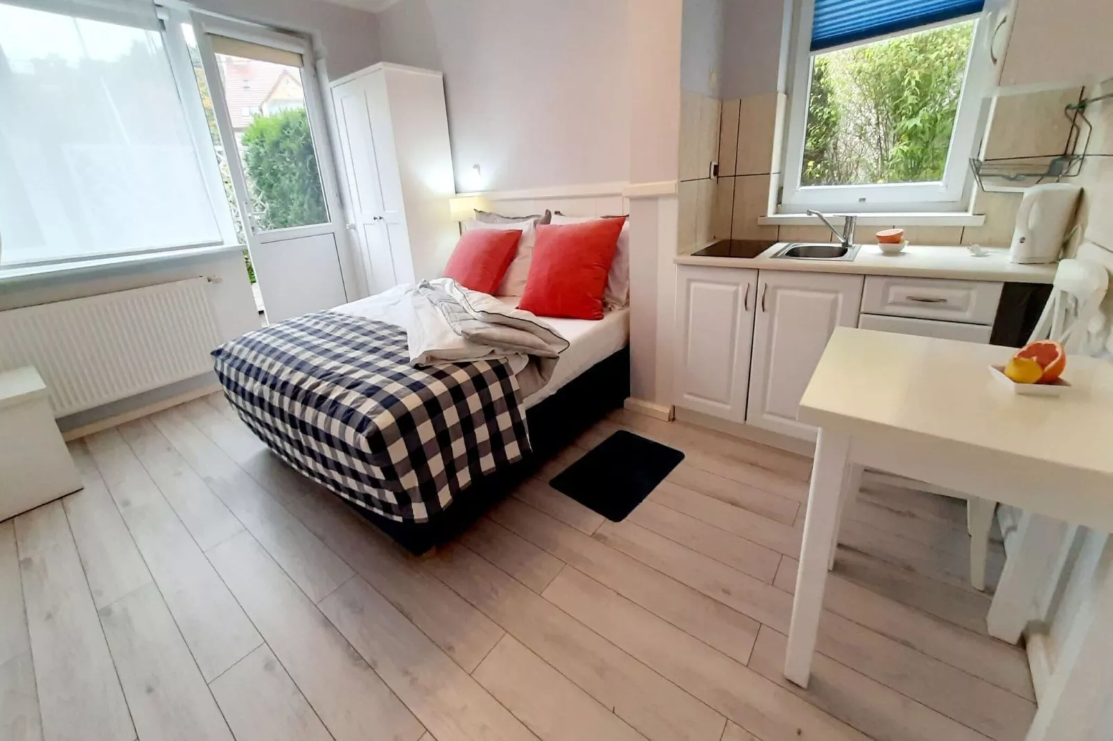 Studio 2-osobowe parter-Schlafzimmer