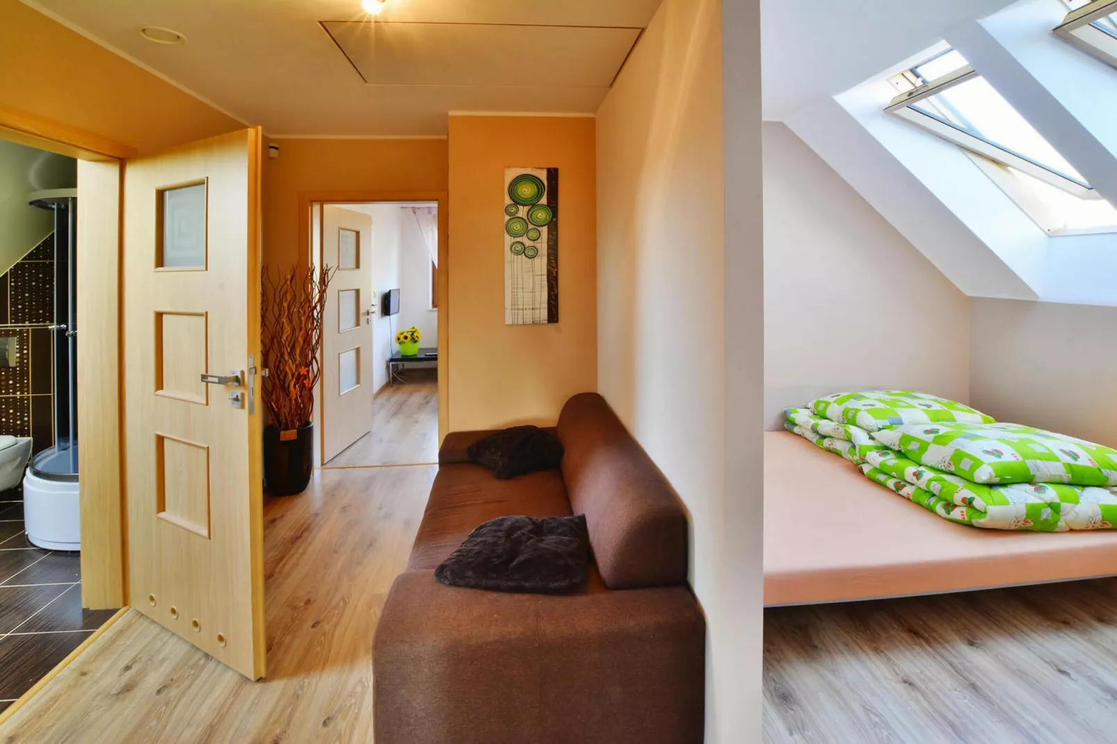 Apartament 75 m2 dla 4 osób Sarbinowo-Living room