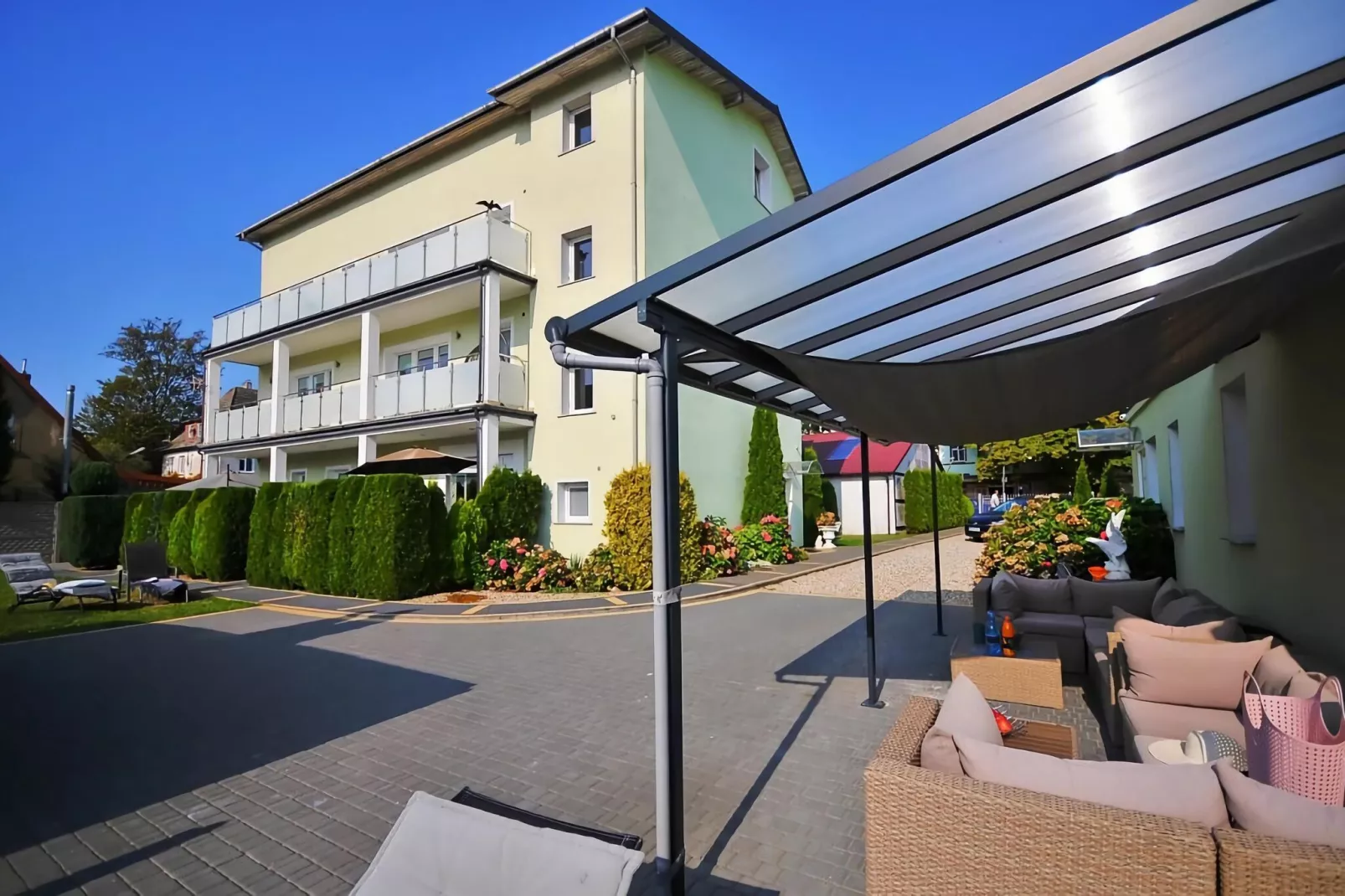 Studio 3-osobowe nr 1 30 m2 na poddaszu Ustronie Morskie-Exterior summer