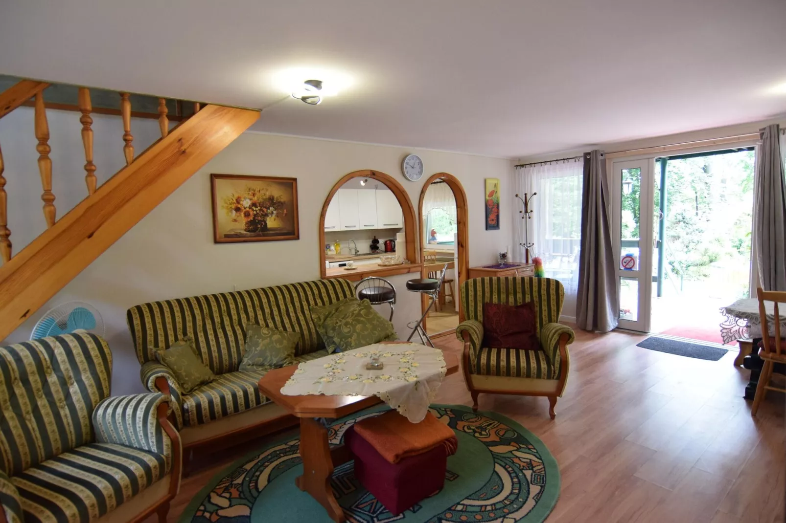 Holiday Home with whirlpool at the lake in Zakowo-Wohnzimmer