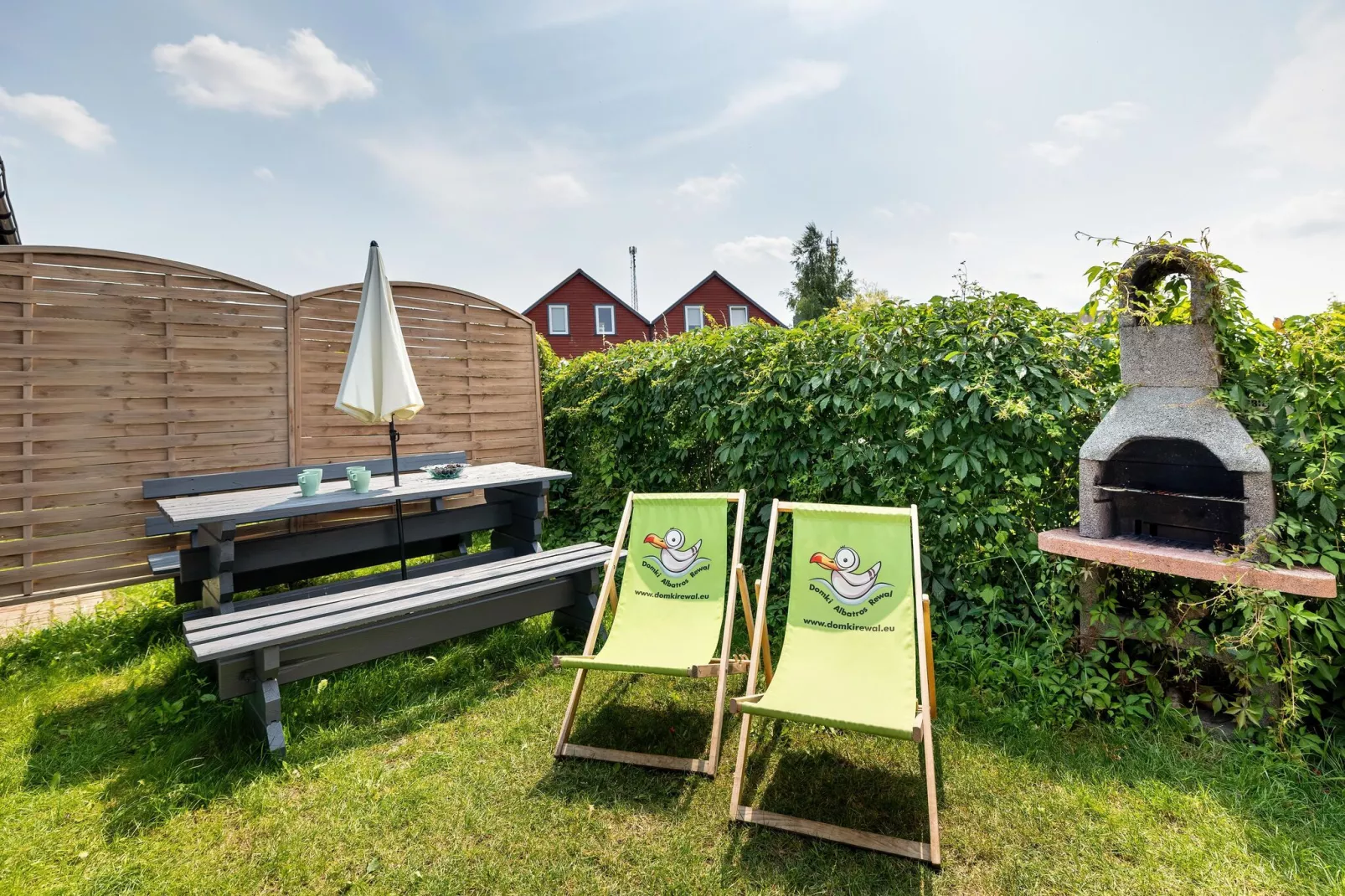 Resort in Rewal-Gardens summer