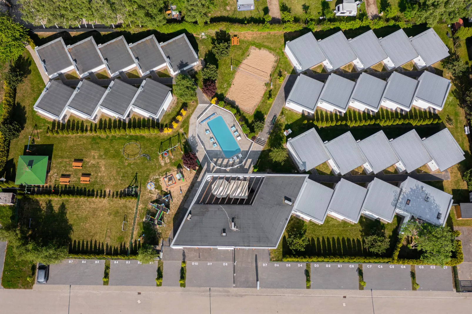 Domki wakacyjne z basenem Sianożąty-Exterior summer