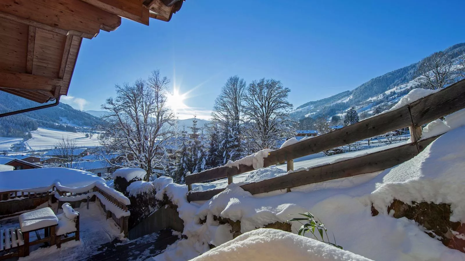 Mit Dampfbad-View winter