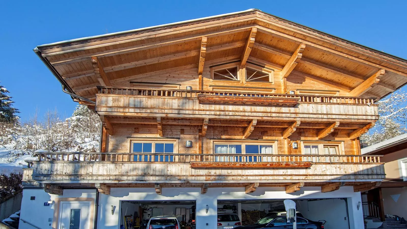 Mit Dampfbad-Exterior winter