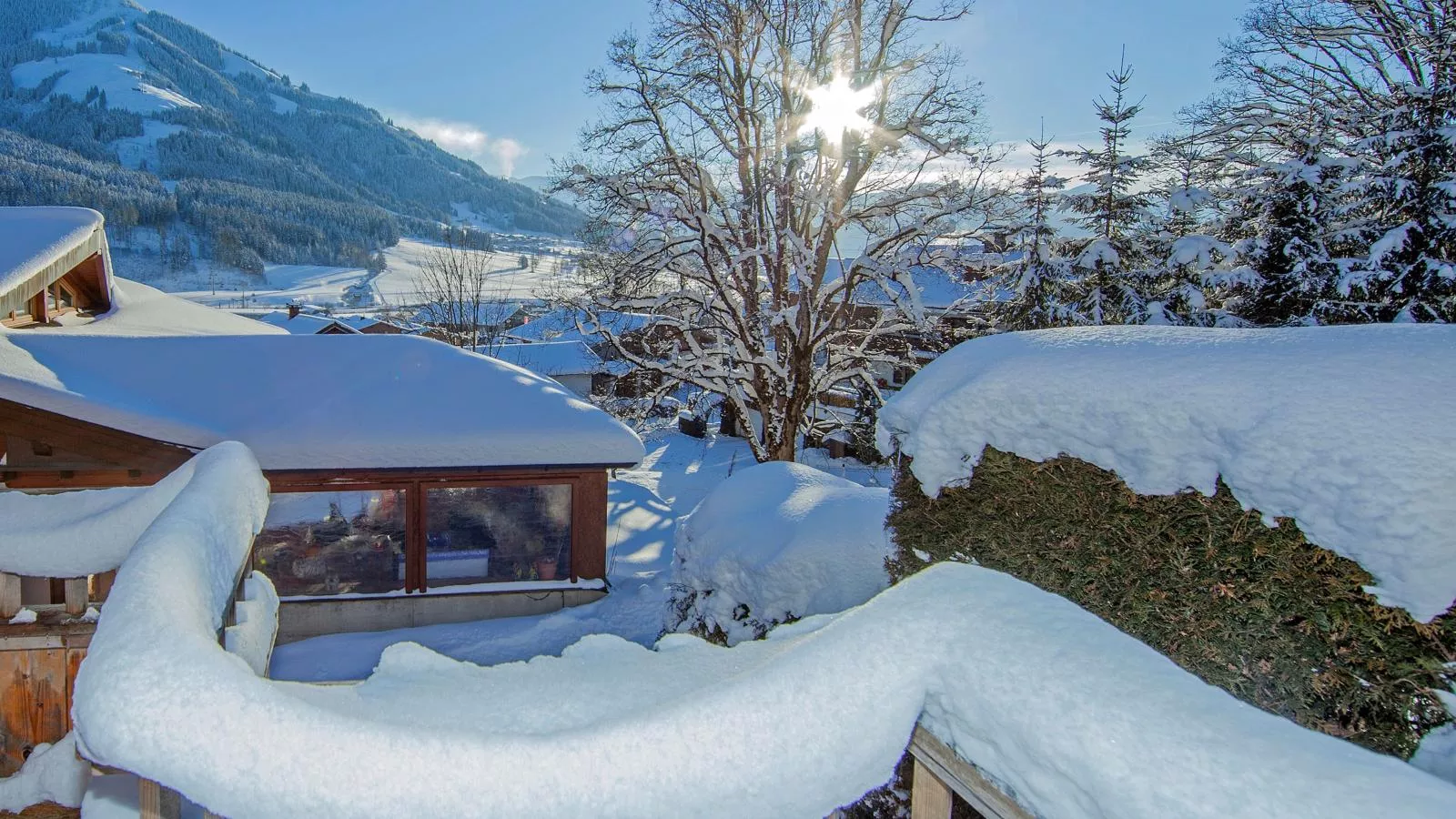 Mit Dampfbad-View winter
