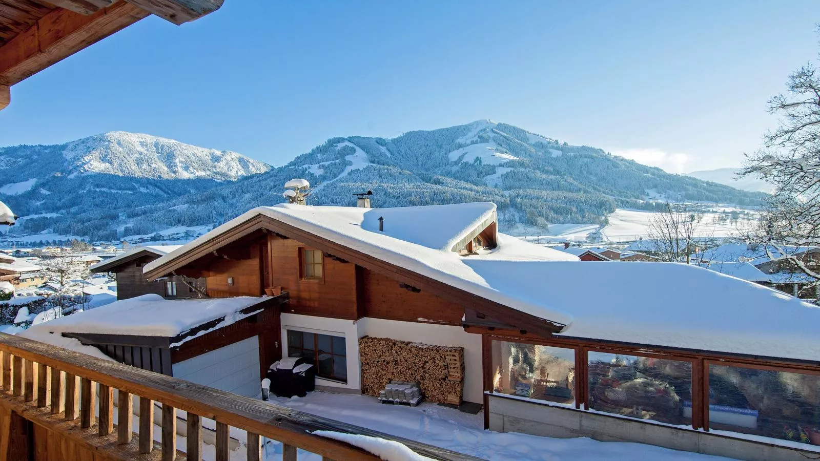 Mit Dampfbad-View winter