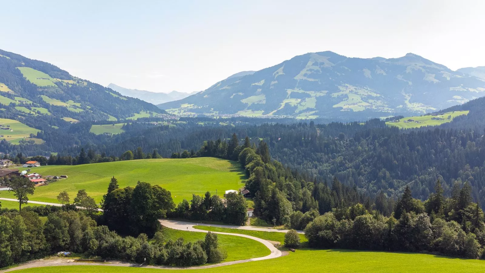 Blick ins Brixental-Aussicht Sommer