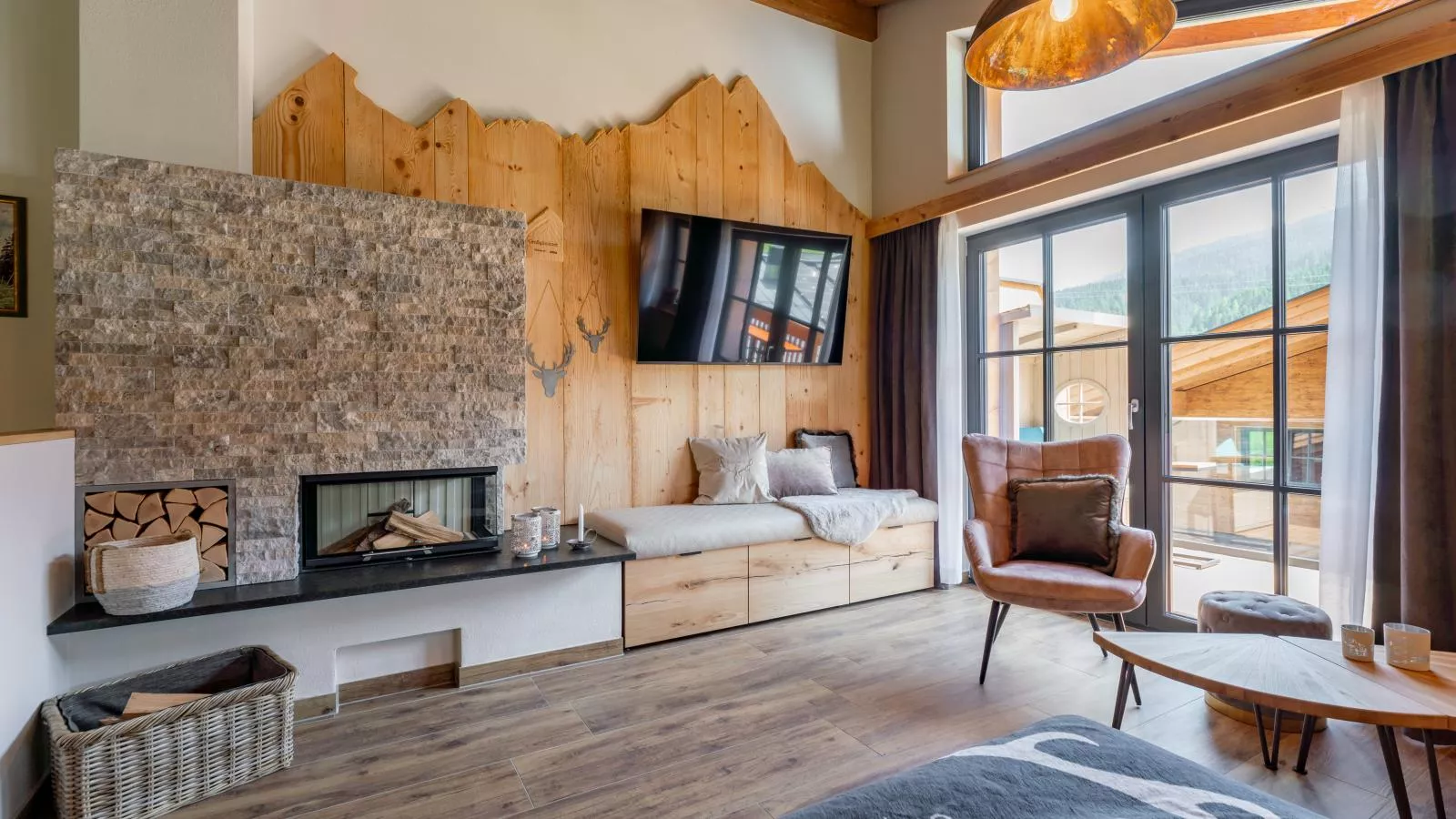 Tauernlodge Wagrain Edelweiss 42E-Living room