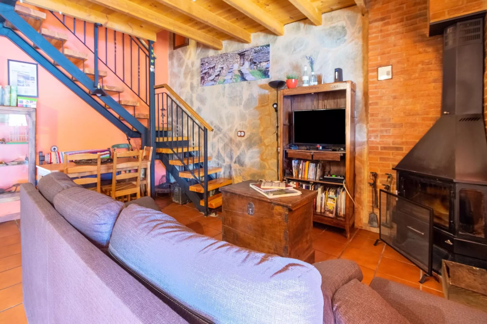 Casa rural Benllera-Living room