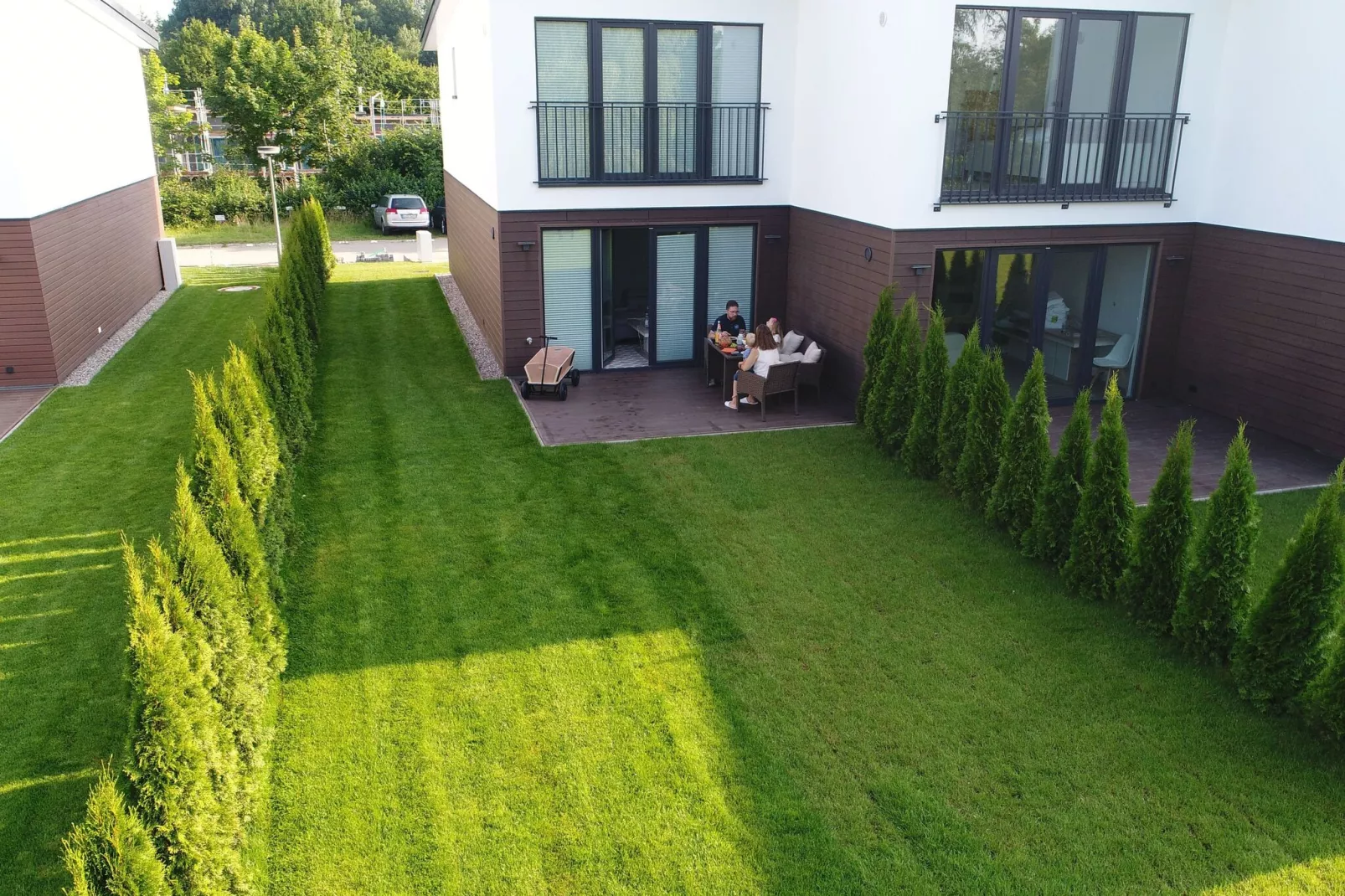 Baltic Village Damp - Comforthaus XXL 8 Pers 2x Comforthaus nebeneinander-Terrassenbalkon