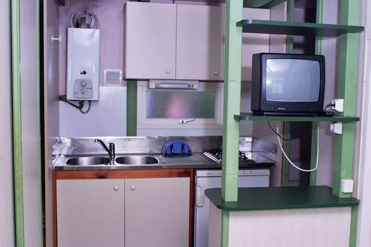 Camping Cambrils Playa 2 BUNGALOW PREMIUM-Kitchen