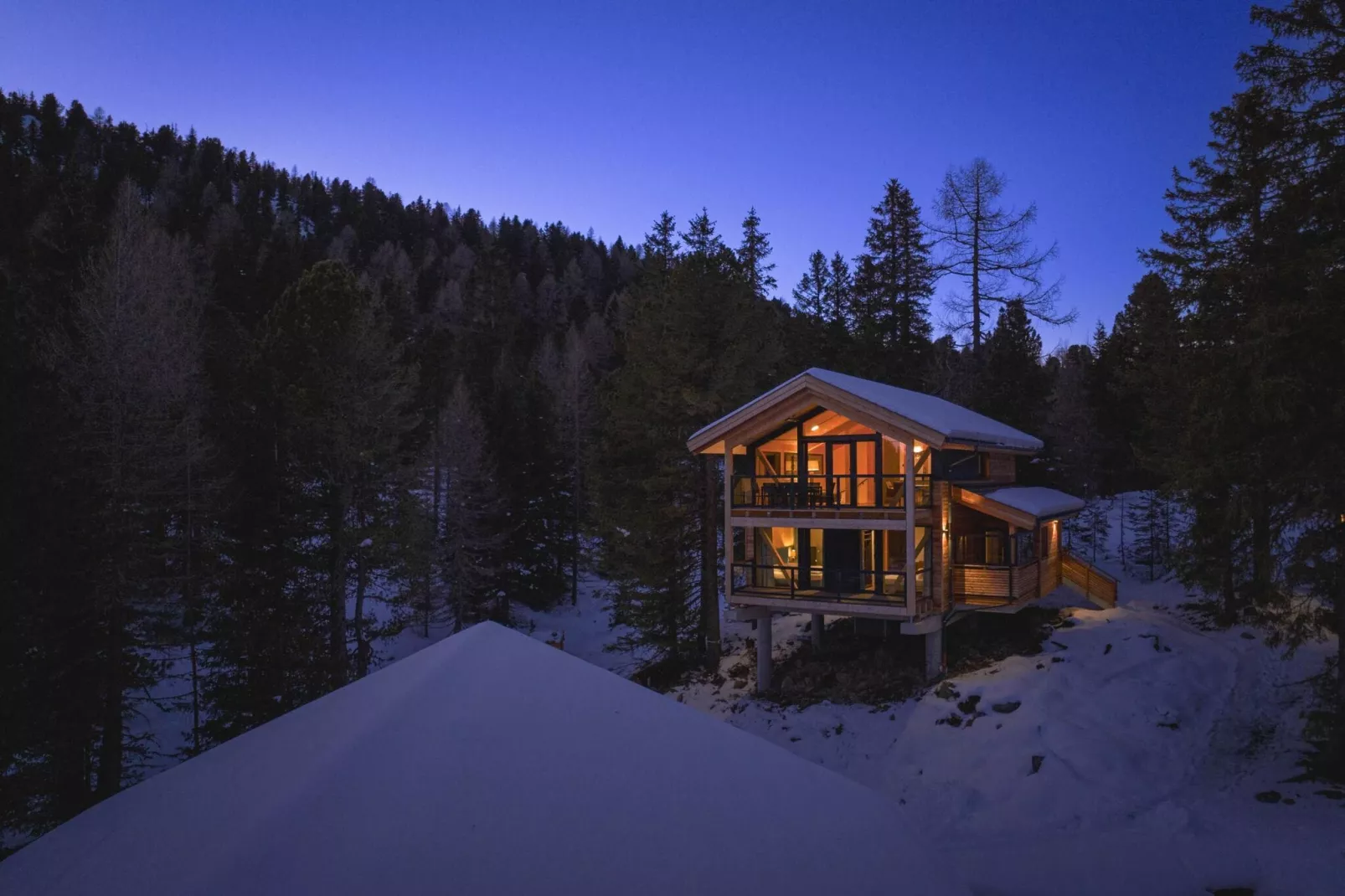 Naturchalets Turracher Höhe 2-Extérieur hiver