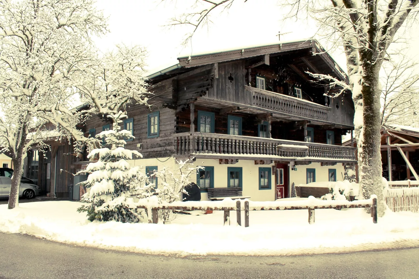 Bauernhaus Untermoos-Exterior winter
