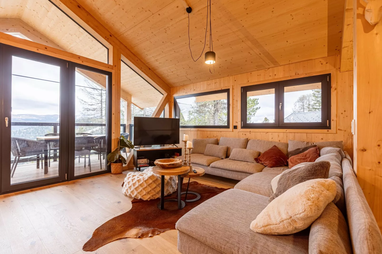 Naturchalets Turracher Höhe 6-Wohnzimmer