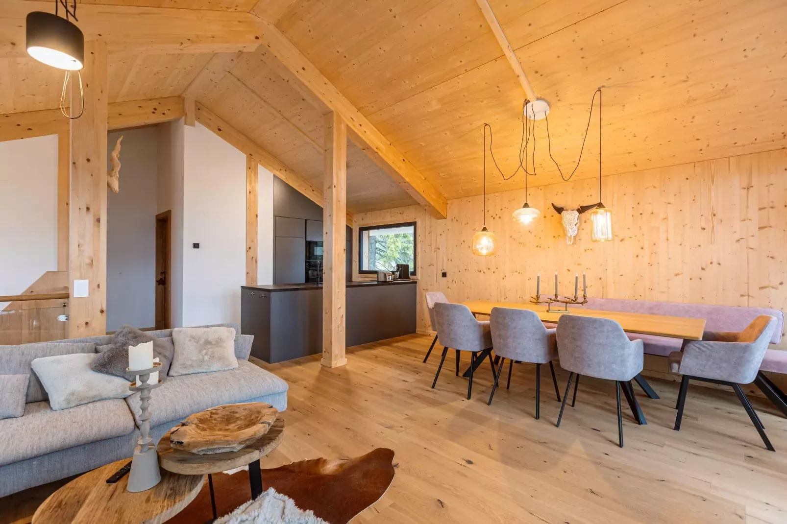 Naturchalets Turracher Höhe 6-Wohnzimmer
