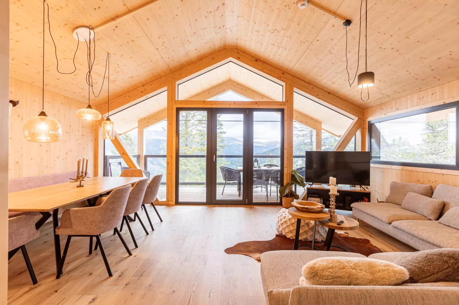 Naturchalets Turracher Höhe 6-Wohnzimmer
