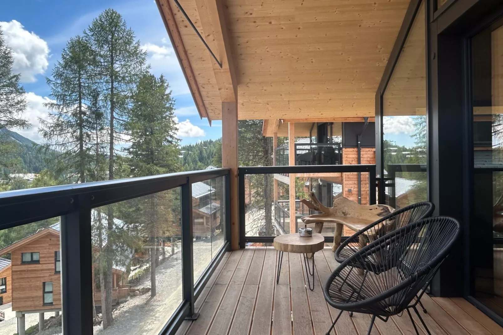 Naturchalets Turracher Höhe 8-Terrace balcony