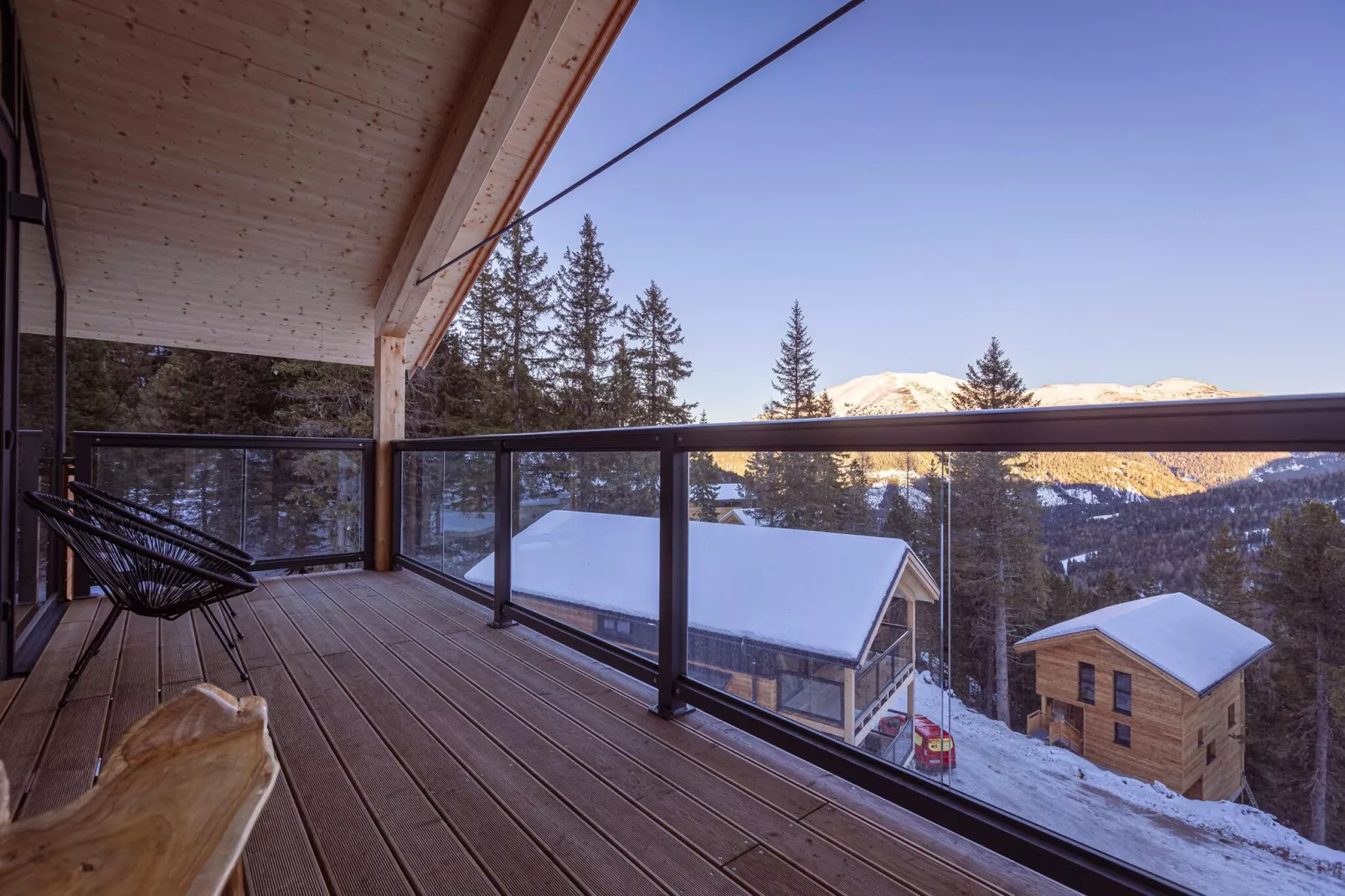Naturchalets Turracher Höhe 8-Terrace balcony