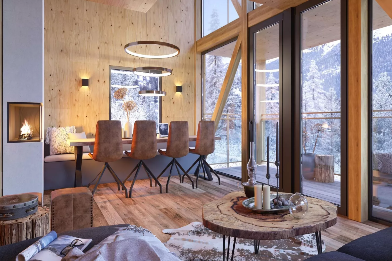 Naturchalets Turracher Höhe 10-Esszimmer
