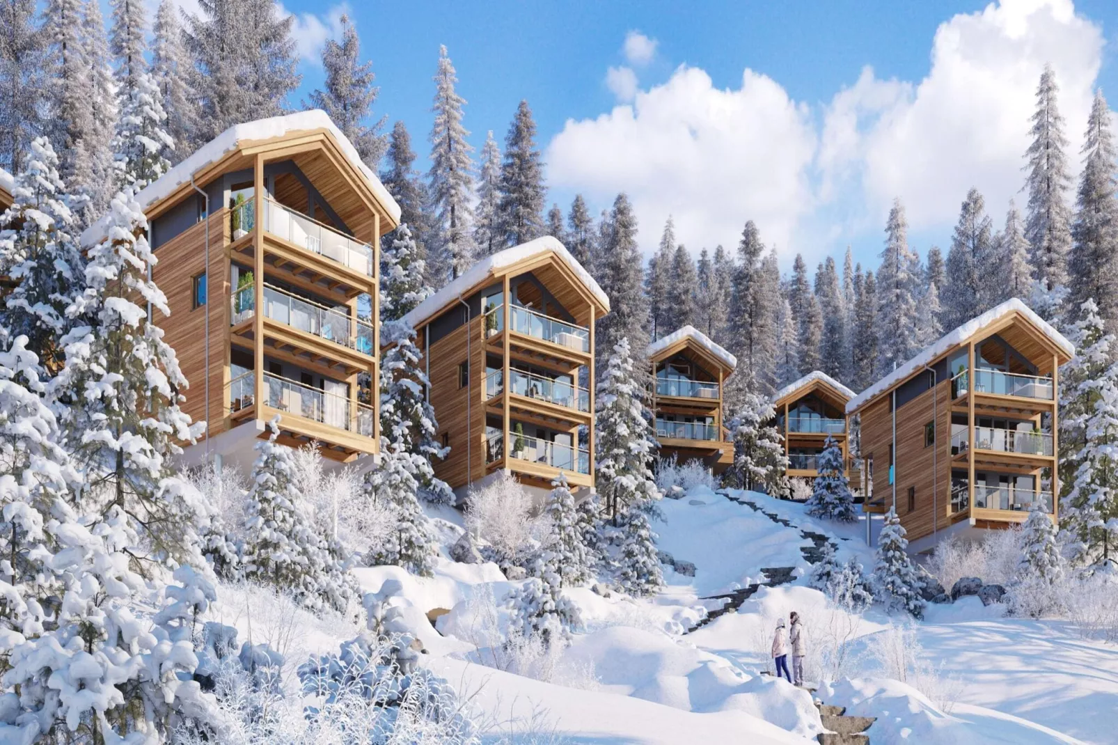 Naturchalets Turracher Höhe 10-Außenbereich Winter