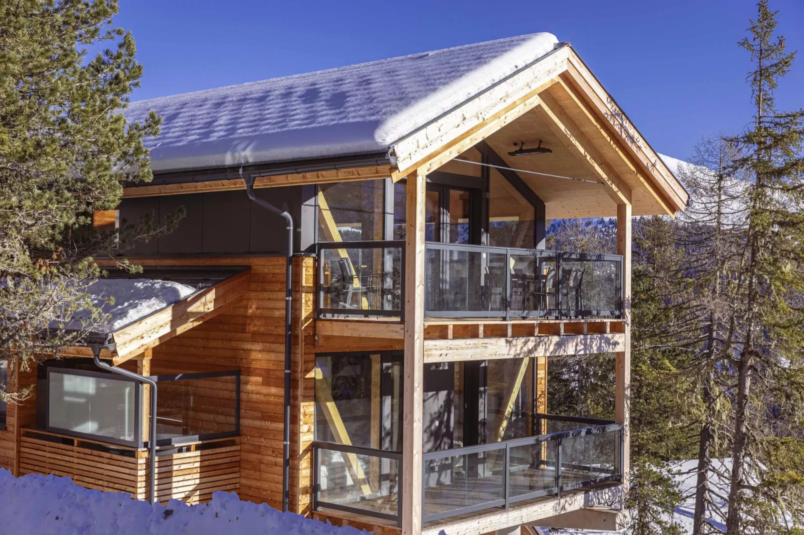 Naturchalets Turracher Höhe 10-Außenbereich Winter
