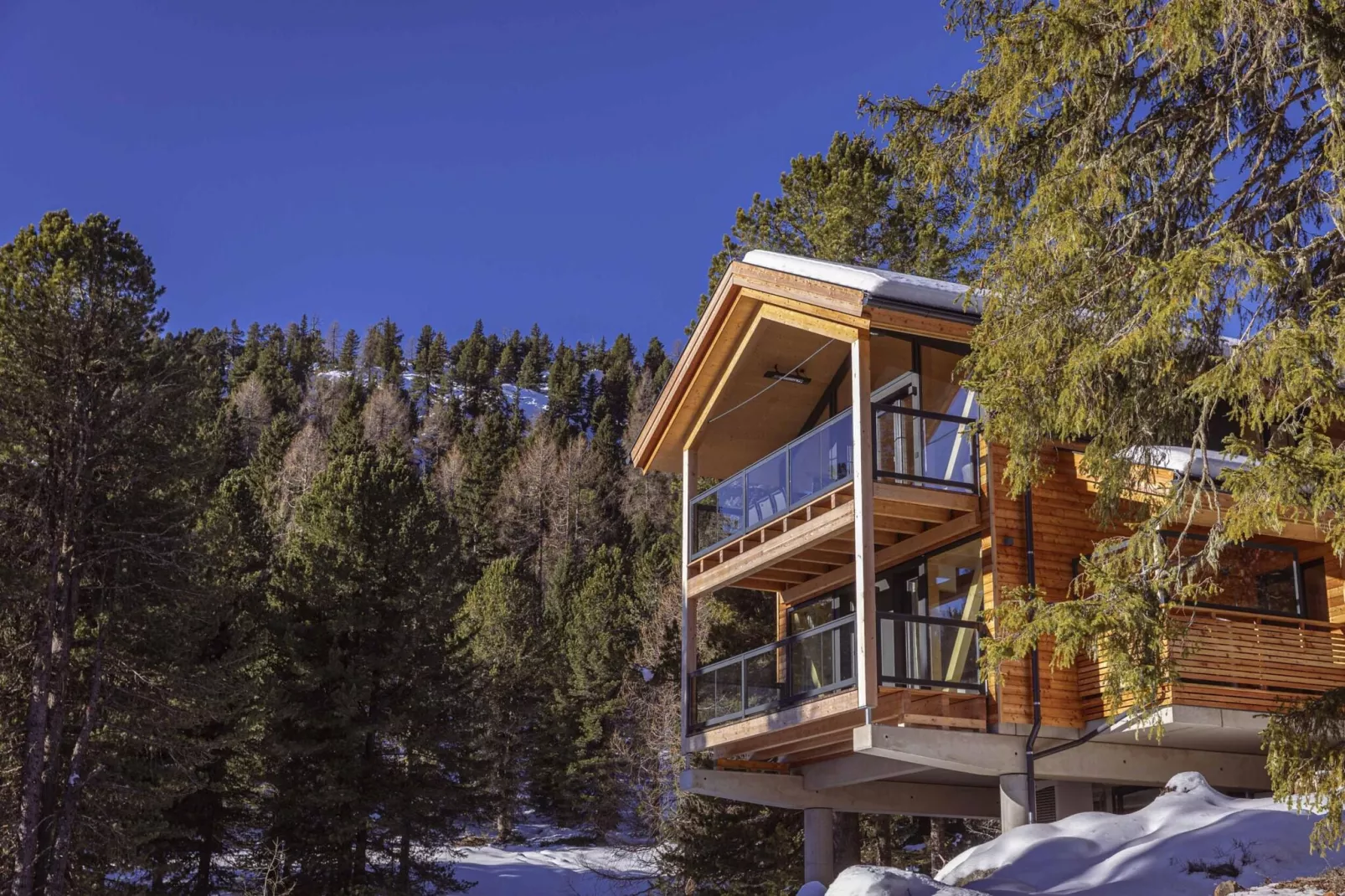 Naturchalets Turracher Höhe 10-Außenbereich Winter