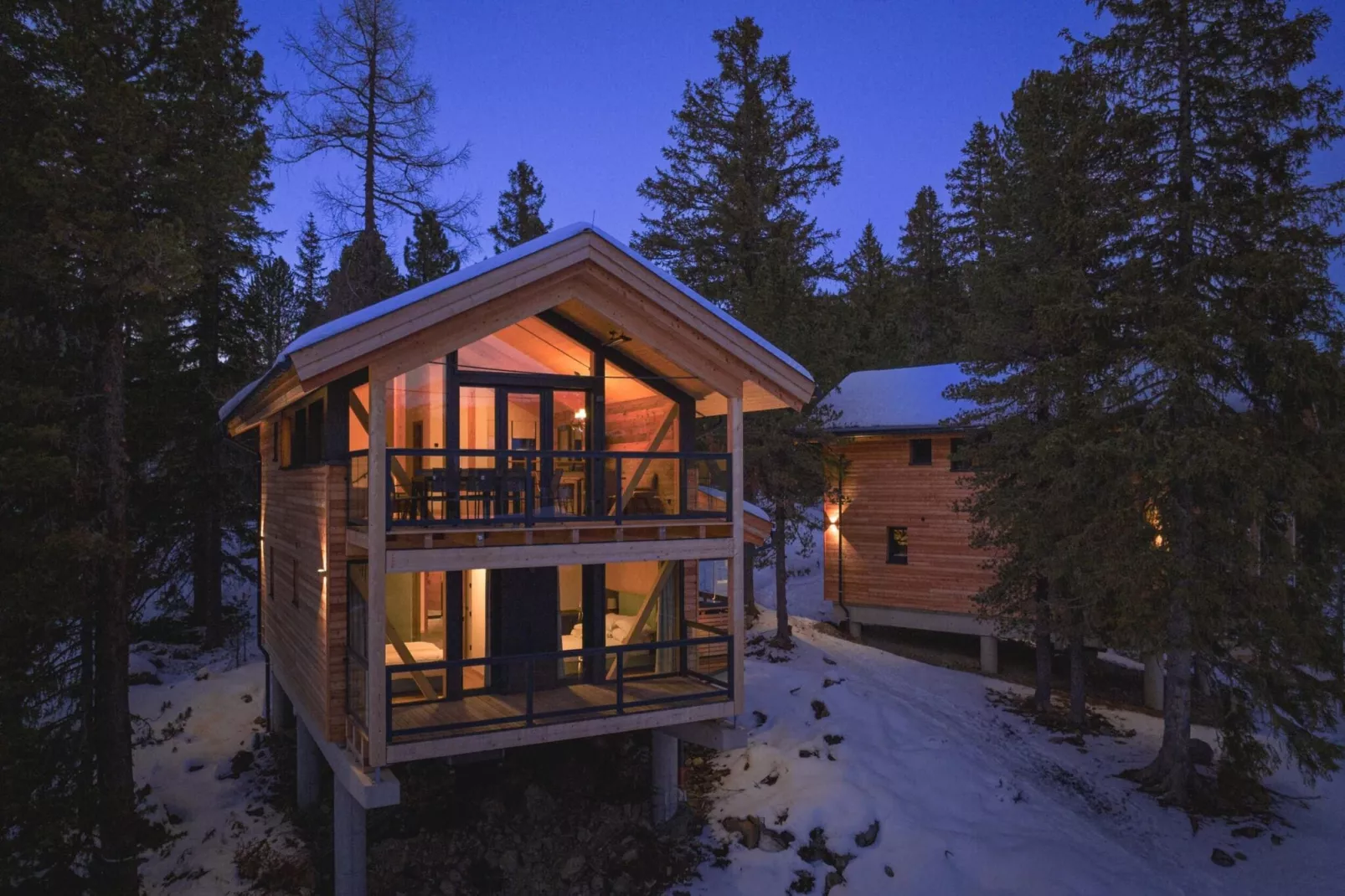 Naturchalets Turracher Höhe 10-Außenbereich Winter