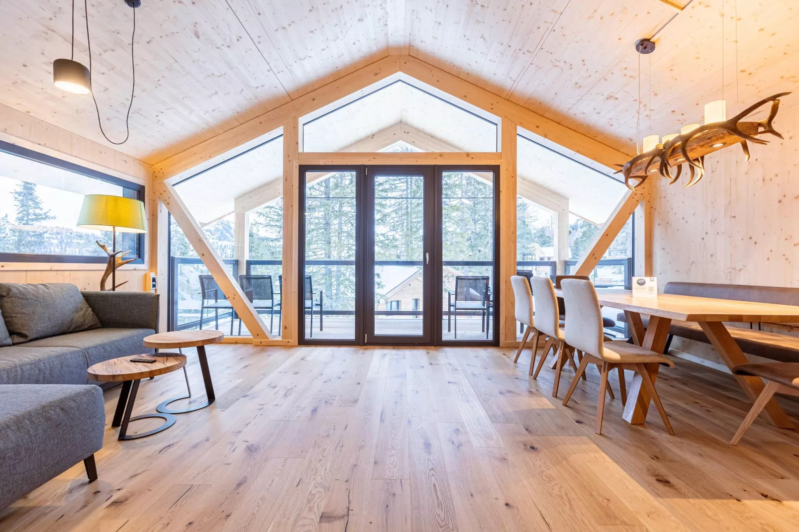 Naturchalets Turracher Höhe 11-Wohnzimmer