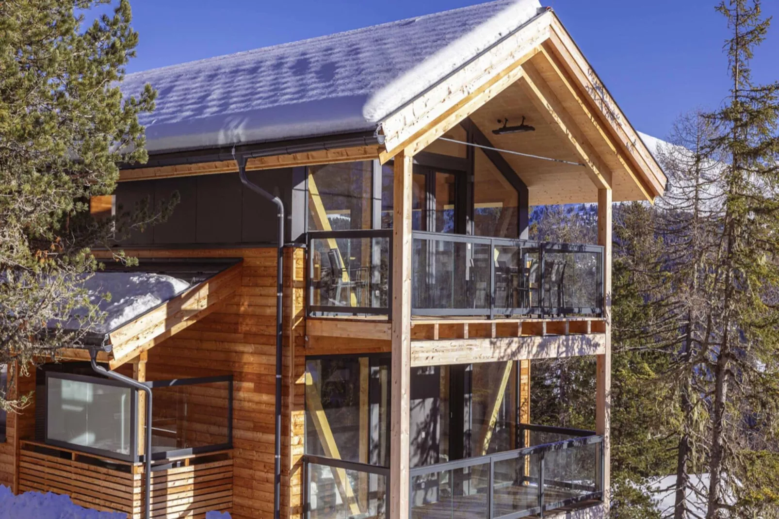 Naturchalets Turracher Höhe 12-Außenbereich Winter