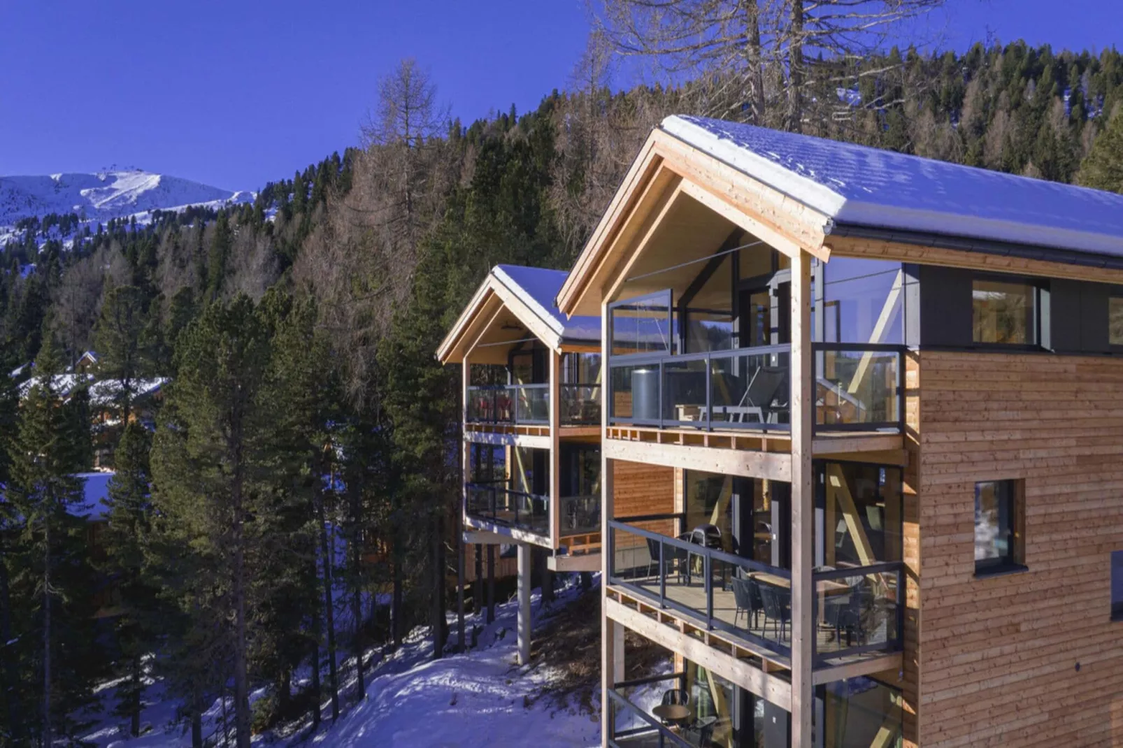 Naturchalets Turracher Höhe 12-Außenbereich Winter