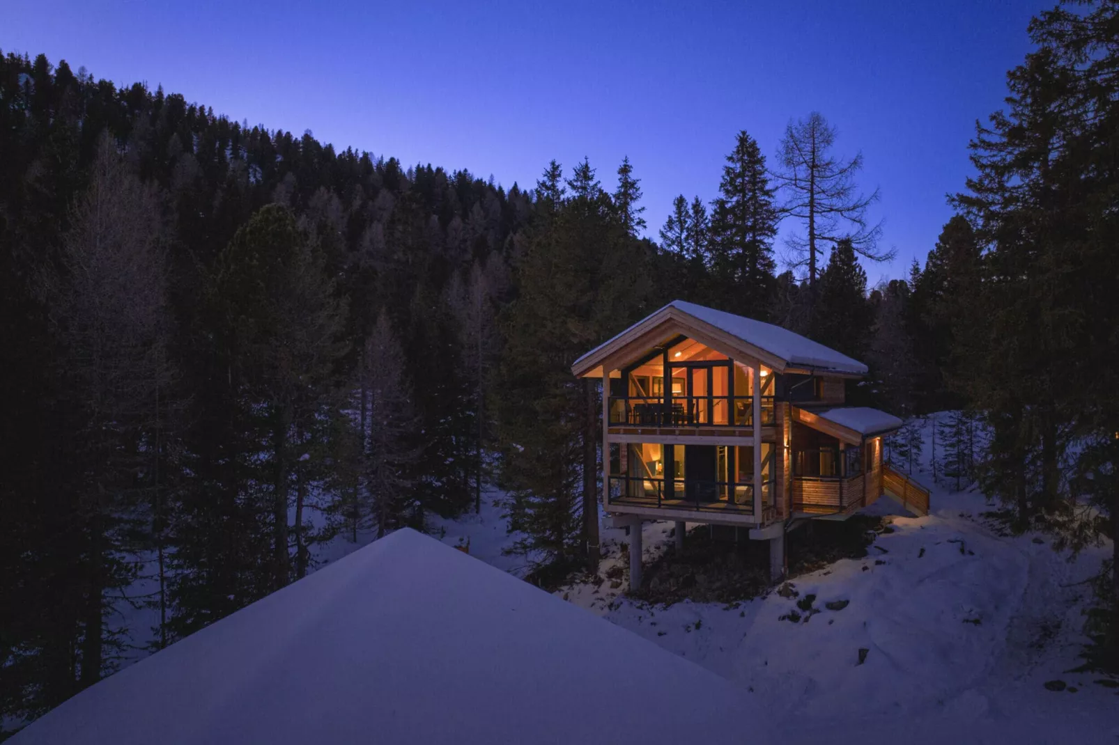 Naturchalets Turracher Höhe 12-Garten Winter