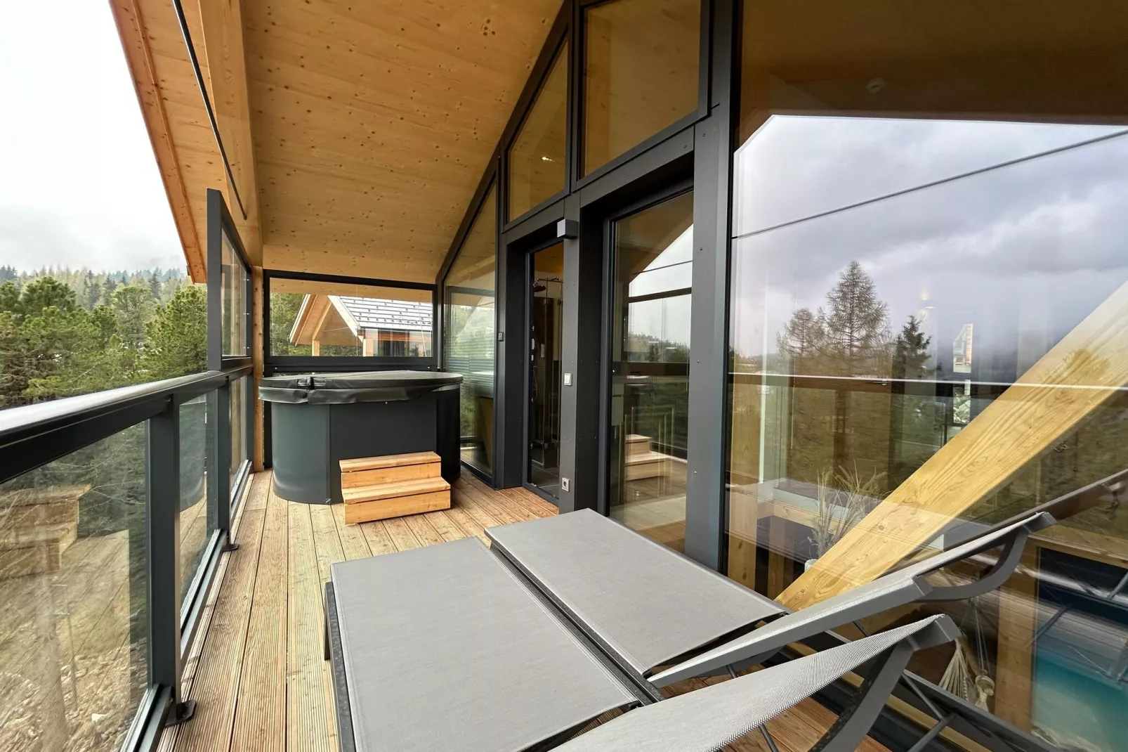 Naturchalets Turracher Höhe 3-Terrace balcony