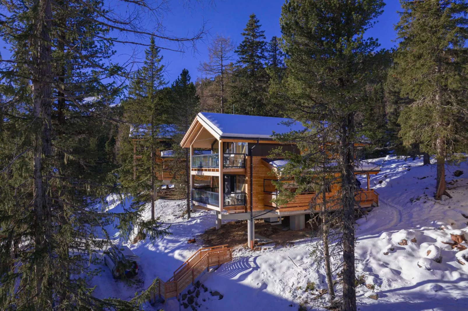 Naturchalets Turracher Höhe 3-Area winter 1km