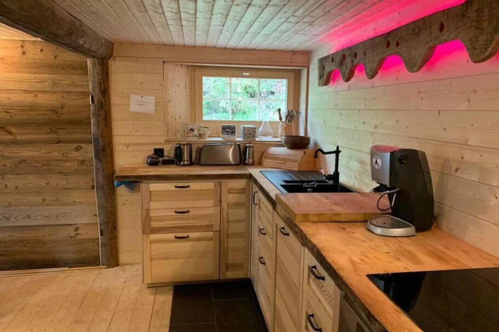 Alps Chalet for Big Group with Sauna & Yoga Terrace-Kitchen