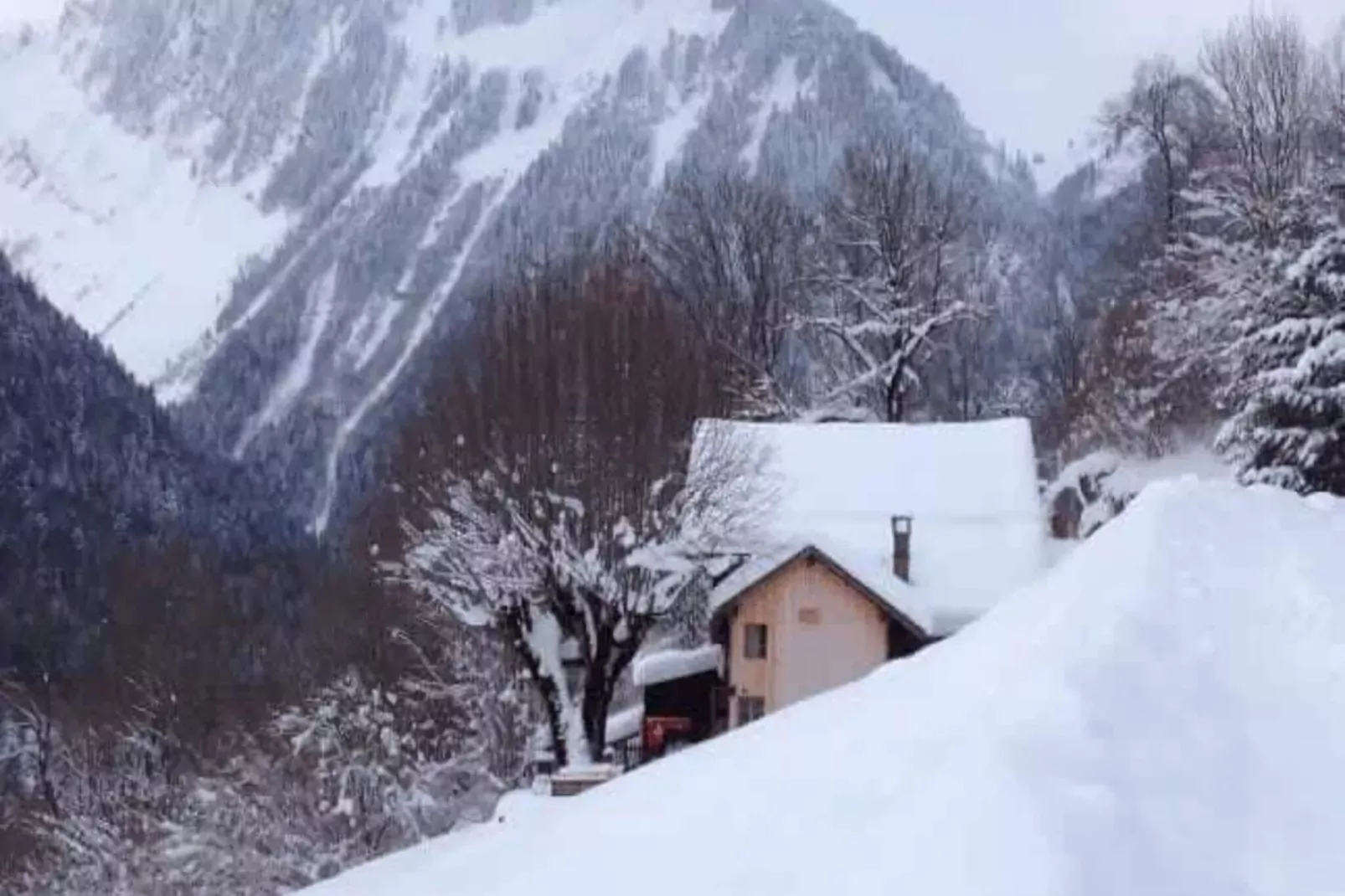 Alps Chalet for Big Group with Sauna & Yoga Terrace-View winter