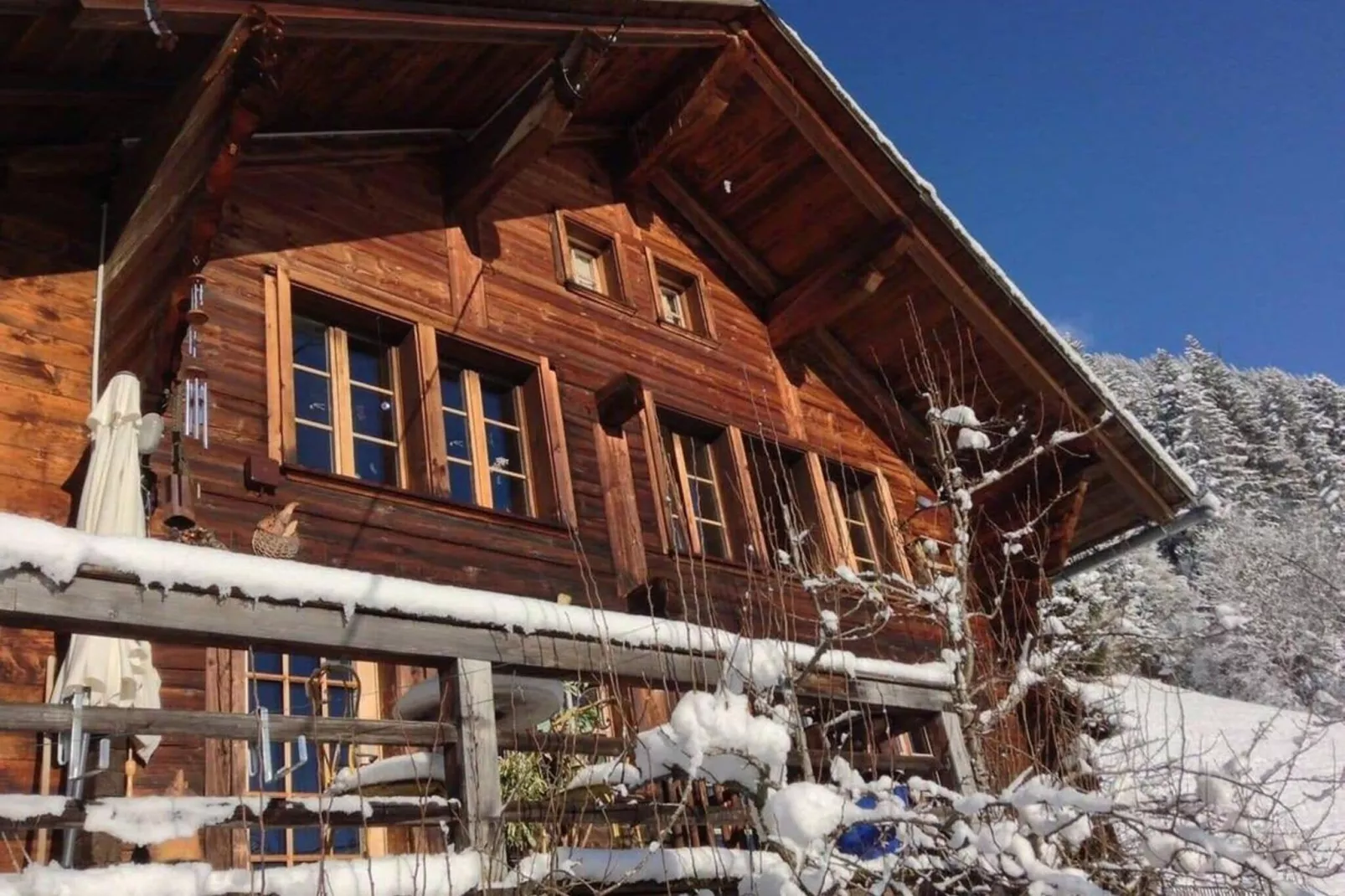 Gstaad Paradise View Chalet with Outdoor Jacuzzi-Exterior winter