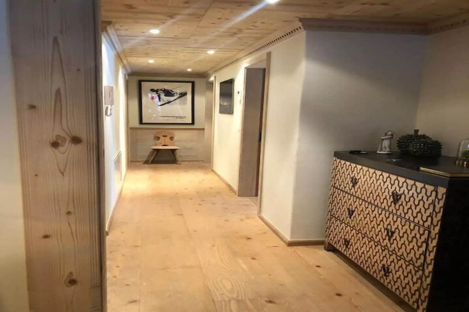 Spa Chalet in Ground Floor Cozy Duplex-Empfangshalle