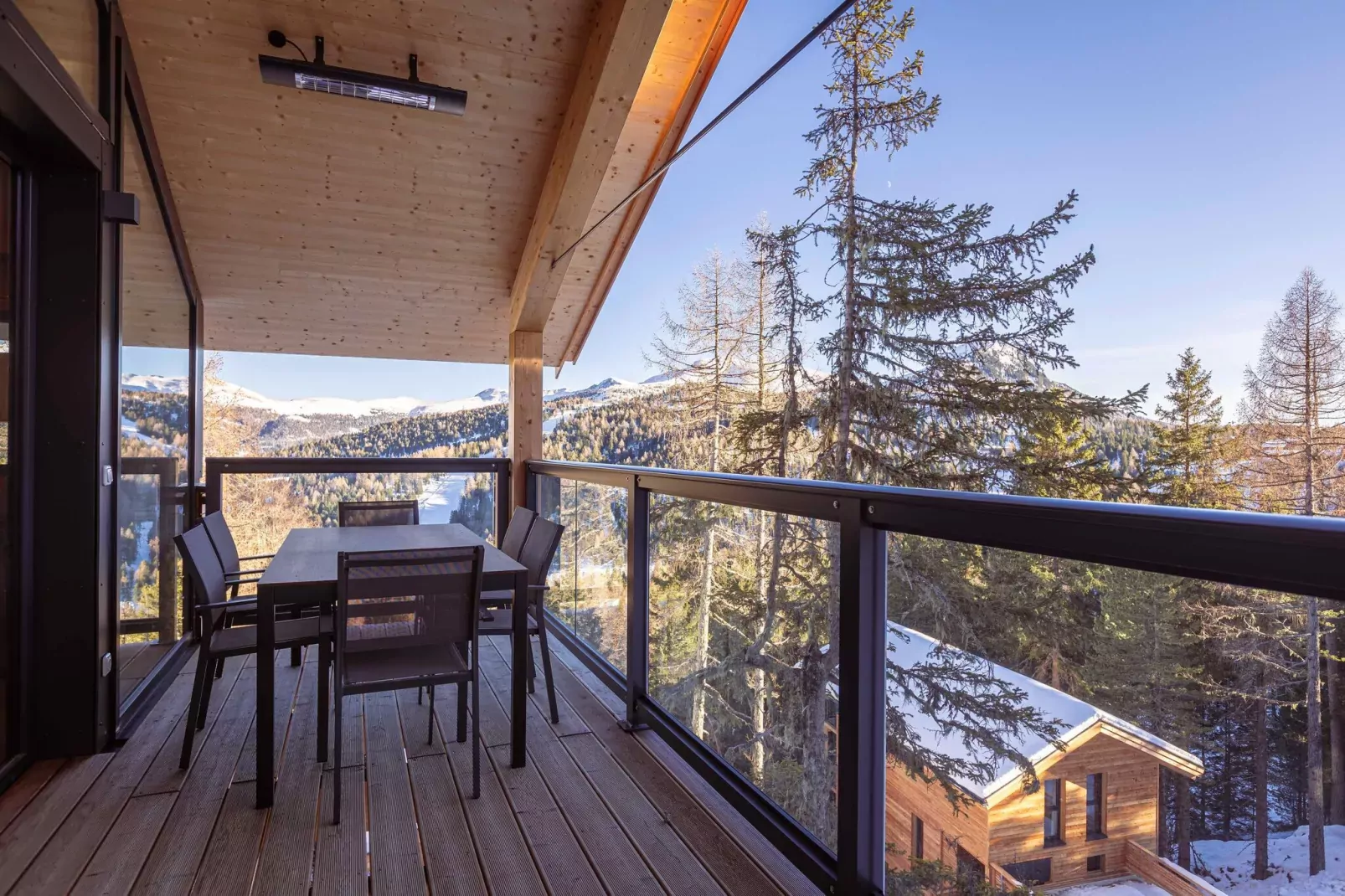 Naturchalets Turracher Höhe 5-Terrace balcony