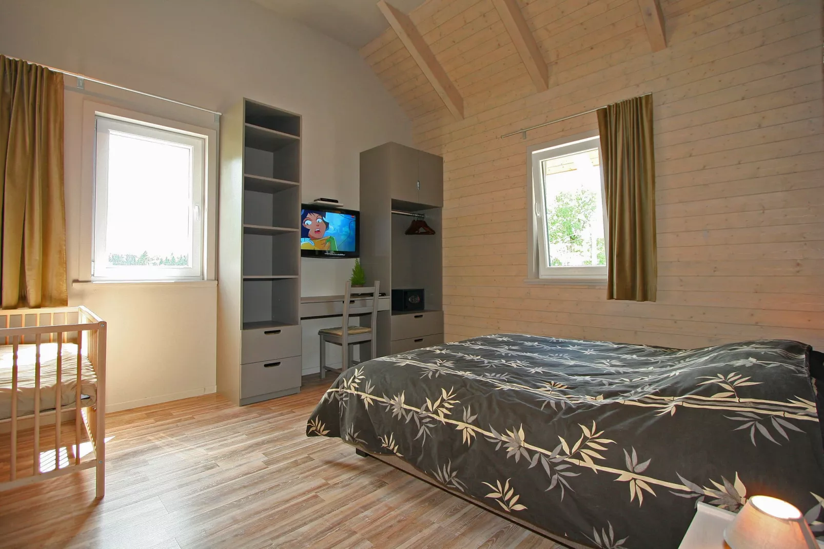 Le Lodge à 8 Brins-Chambre