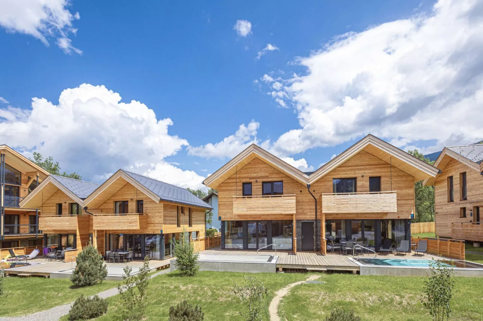 Kreischberg Pool Villen 2b-Exterior summer