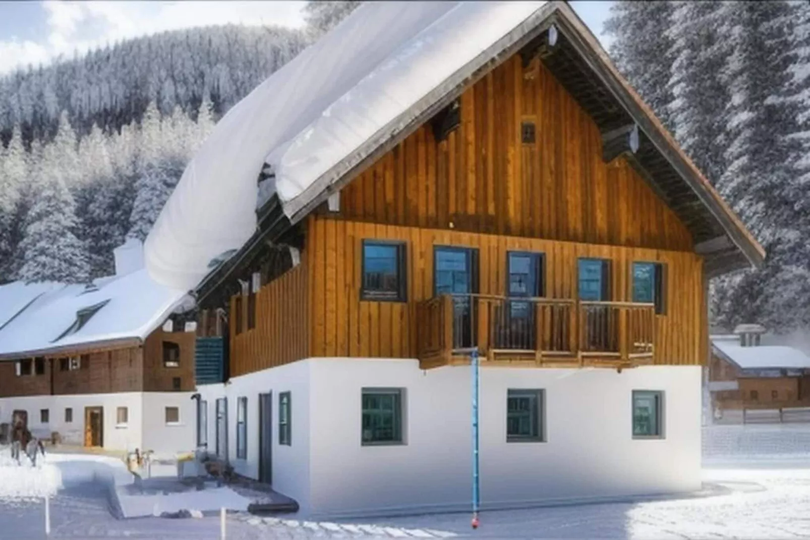 Luxery Salzkammergut Studio Comfort F-Außenbereich Winter