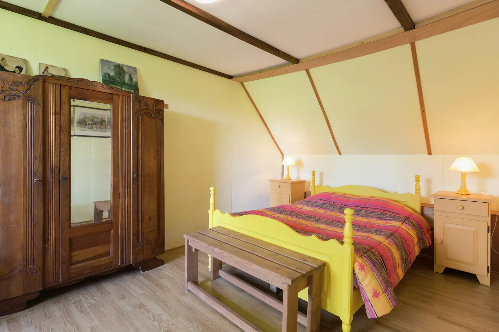 La petite Grenterie en mobil home-Bedroom