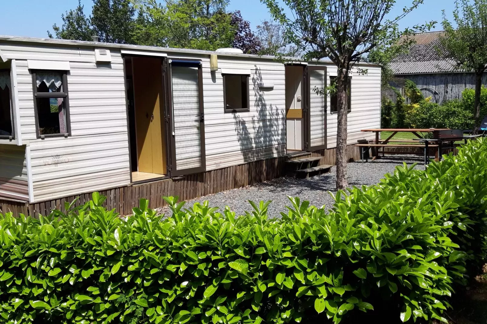 La petite Grenterie en mobil home-Exterior summer