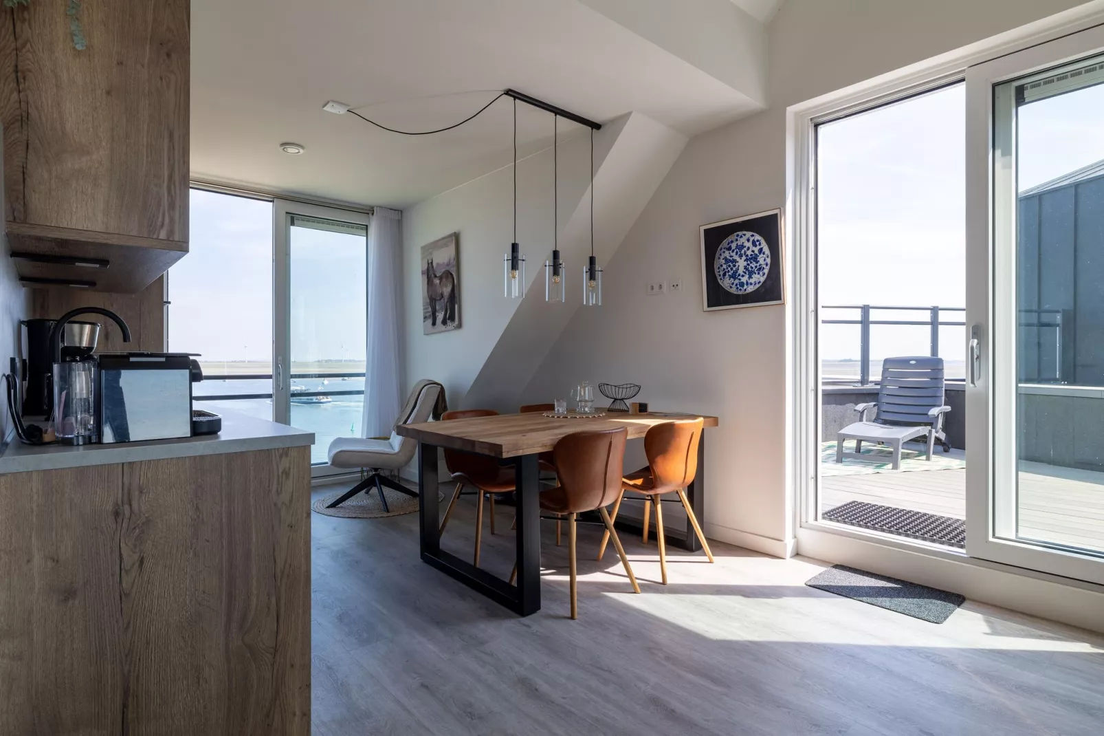 Luxe appartement Vista Maris - Havenweg 8-40  Sint-Annaland Oosterschelde-Salon