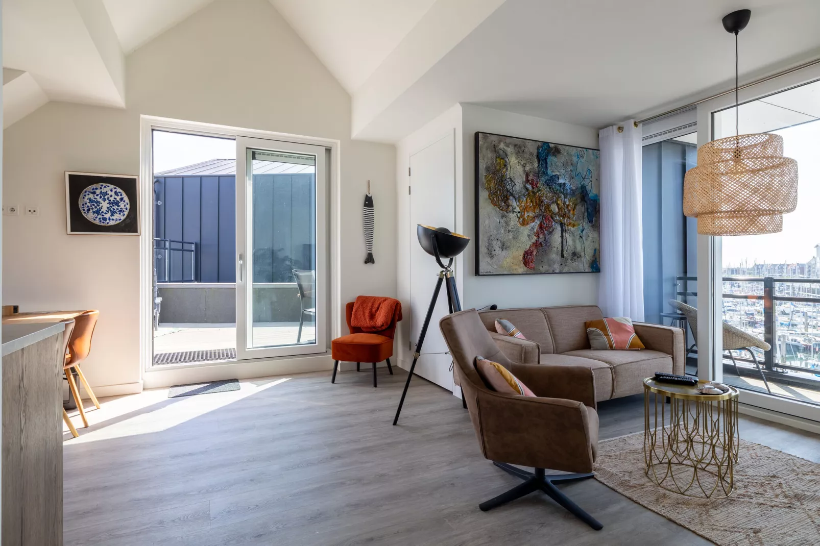 Luxe appartement Vista Maris - Havenweg 8-40  Sint-Annaland Oosterschelde-Salon